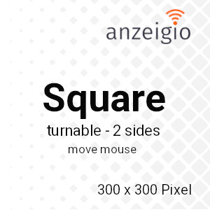 anzeigIO Square turnable